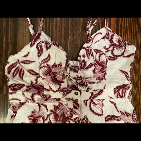 ASTR Mini Knot Front Floral Dress Sz M - Picture 2 of 5